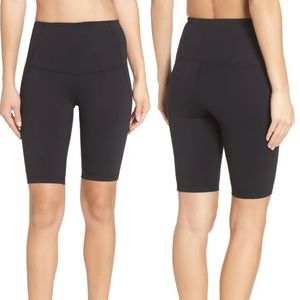 Zella high waist bike shorts black longer inseam